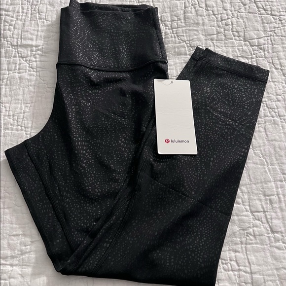 lululemon athletica Pants - NWT Lululemon Align HR Pant 25” Black Emboss